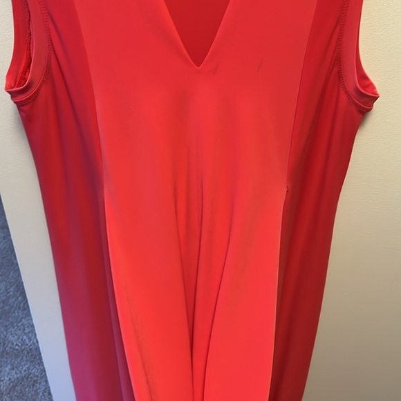 Coral Joseph Ribkoff Asymetrical Misi Dress - Picture 3 of 5